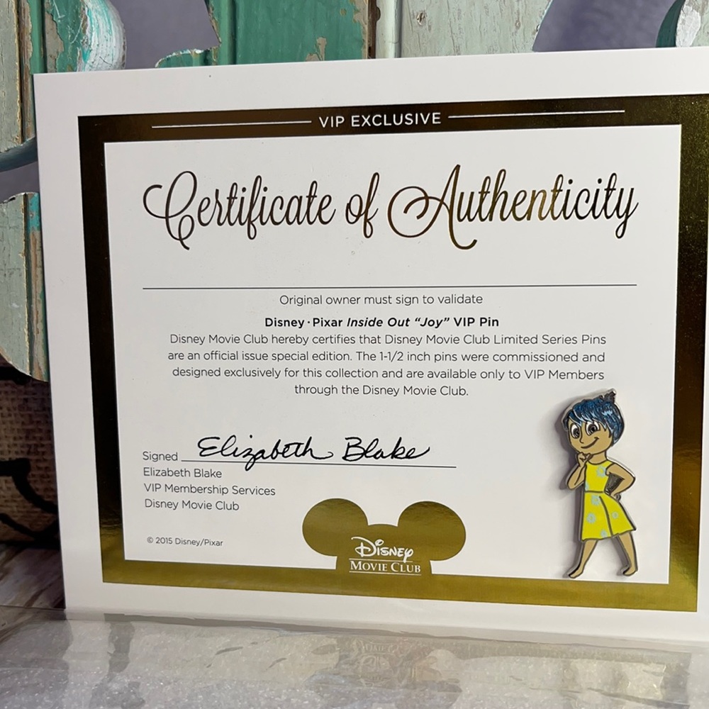 DISNEY JOY Pin • Pixar Inside Out Joy pin